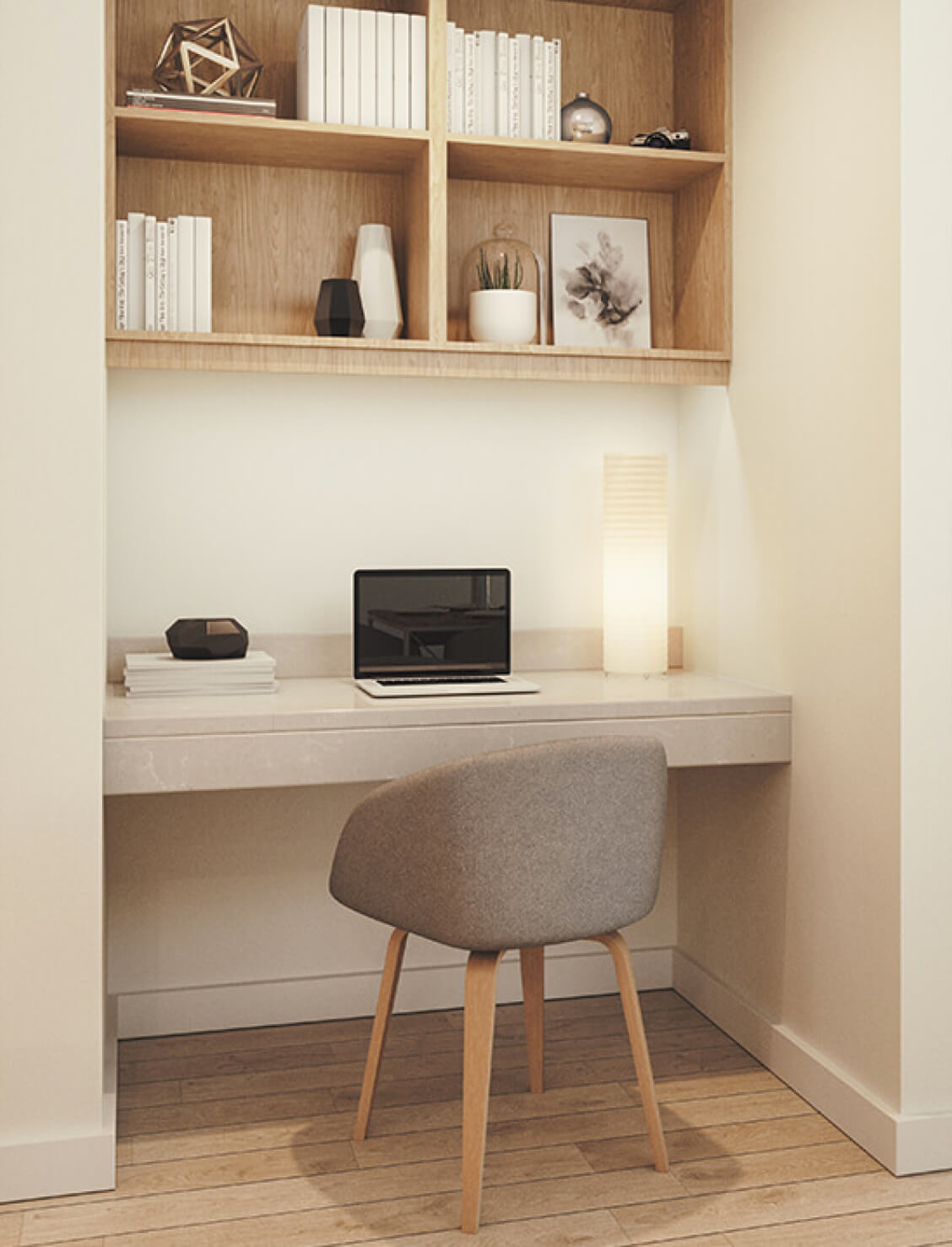 Jaybay study, interior photo